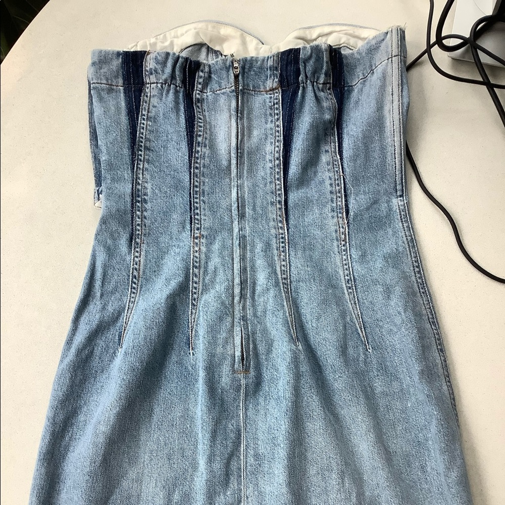 JEAN ATELIER Denim Dress Size 0 - Picture 8 of 9